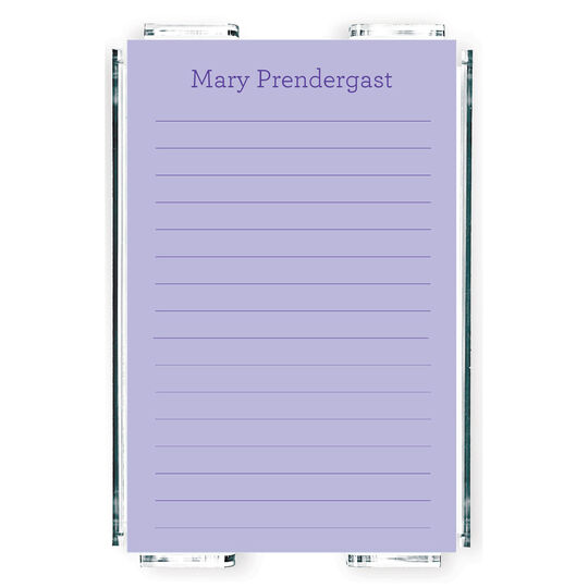 Classic Colorful Memo Sheets with Lines in Holder